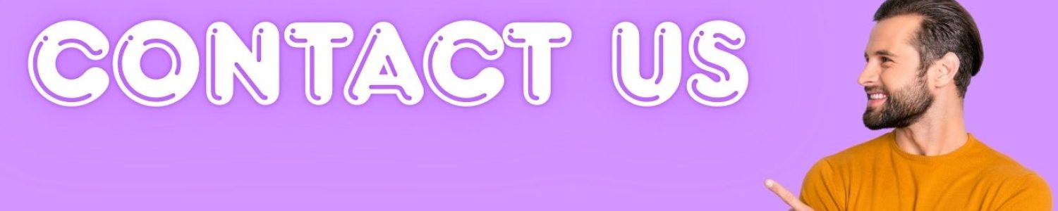 CONTACT US A MEN SHOWING DIRECTION